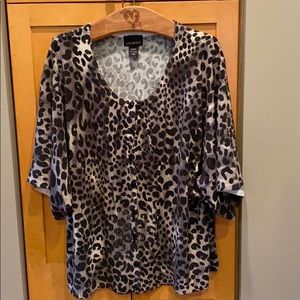 Like New Lane Bryant Leopard Dolman Sweater